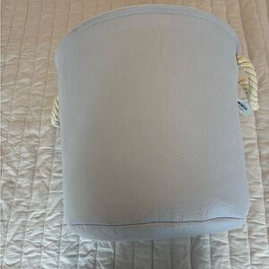 Light Gray Fabric Storage Basket 14 inches tall- perfect for organizing